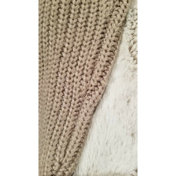 ✨️CL BCBG MAXAZRIA Cream Beige Taupe Long Sleeve Knit Sweater Dress Size XXS - Picture 10 of 10